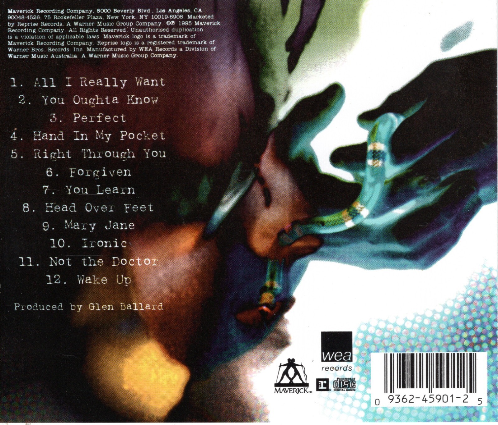 ALANIS MORISSETTE Jagged Little Pill CD inclues You Oughta Know