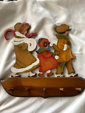 Vintage Wooden Hanger Painted