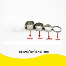 4pcs Titanium Ti Bicycle Headset Spacer 1-1/8" (5 - 10 - 15 - 20mm)