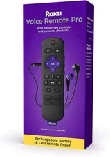 Roku Voice Remote Pro | Rechargeable voice remote with TV controls RCS01R NEW