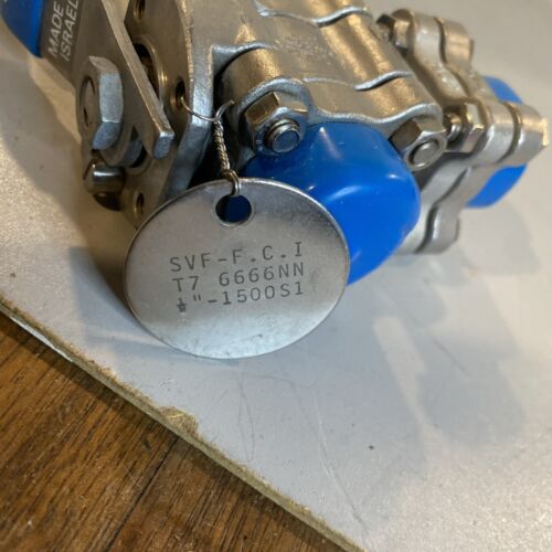 SVF-FCI D66666TT 1/2" Stainless Steel 3-Way Ball Valve Socket Weld 1500S1 Psi - Picture 3 of 4