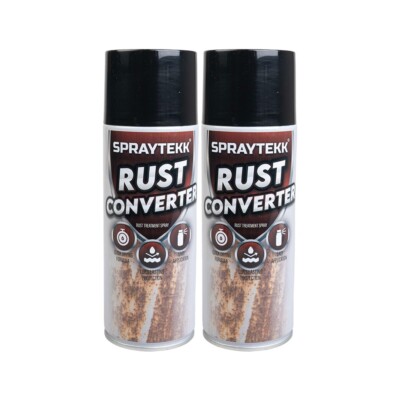 X2 Spraytekk Rostumwandler 400ml Spray überstreichbar Korrosionsschutz Metallbehandlung