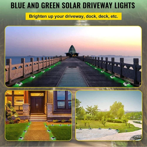12LED Solar Driveway Light Deck Pathway Lights Solar Dock LED Light Safety Light - Picture 8 of 19