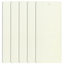 DALIX Lino Vertical Blinds Window Slats Replacement Parts 5 Pack Qty / Off White
