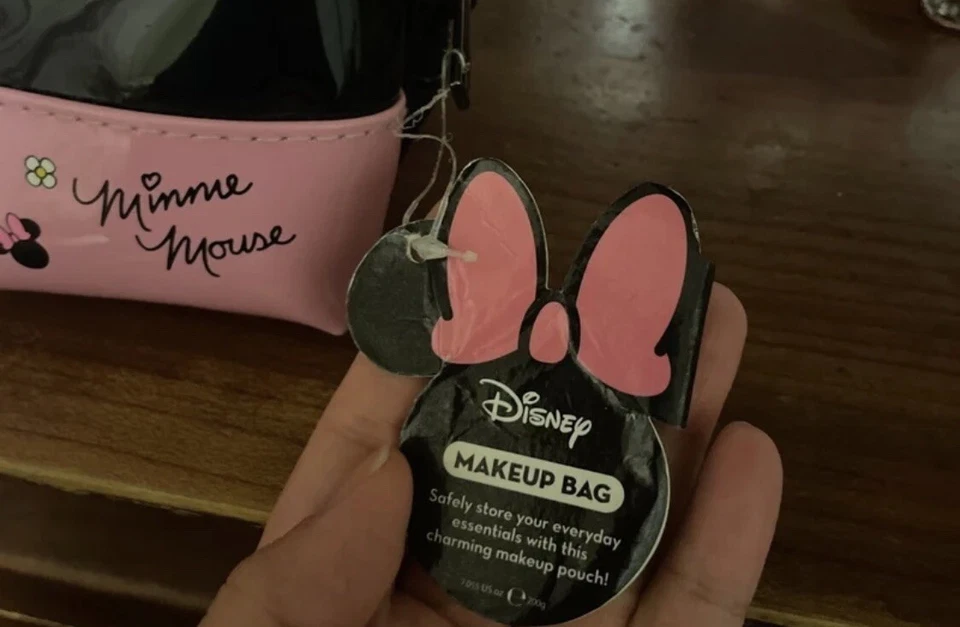 Bolso de Cosméticos Maquillaje The Creme Shop Disney Minnie Mouse - Rosa Negro Blanco Multi Foto 2 de 4