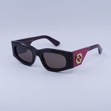 New Gucci GG1664S 004 Dark Havana/Red/Brown 51-21-140 Sunglasses
