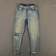 Rewash Jeans Size 7/28 Current Jogger Distressed Stretch Light Wash