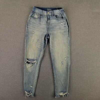 Rewash Jeans Size 7/28 Current Jogger Distressed Stretch Light Wash