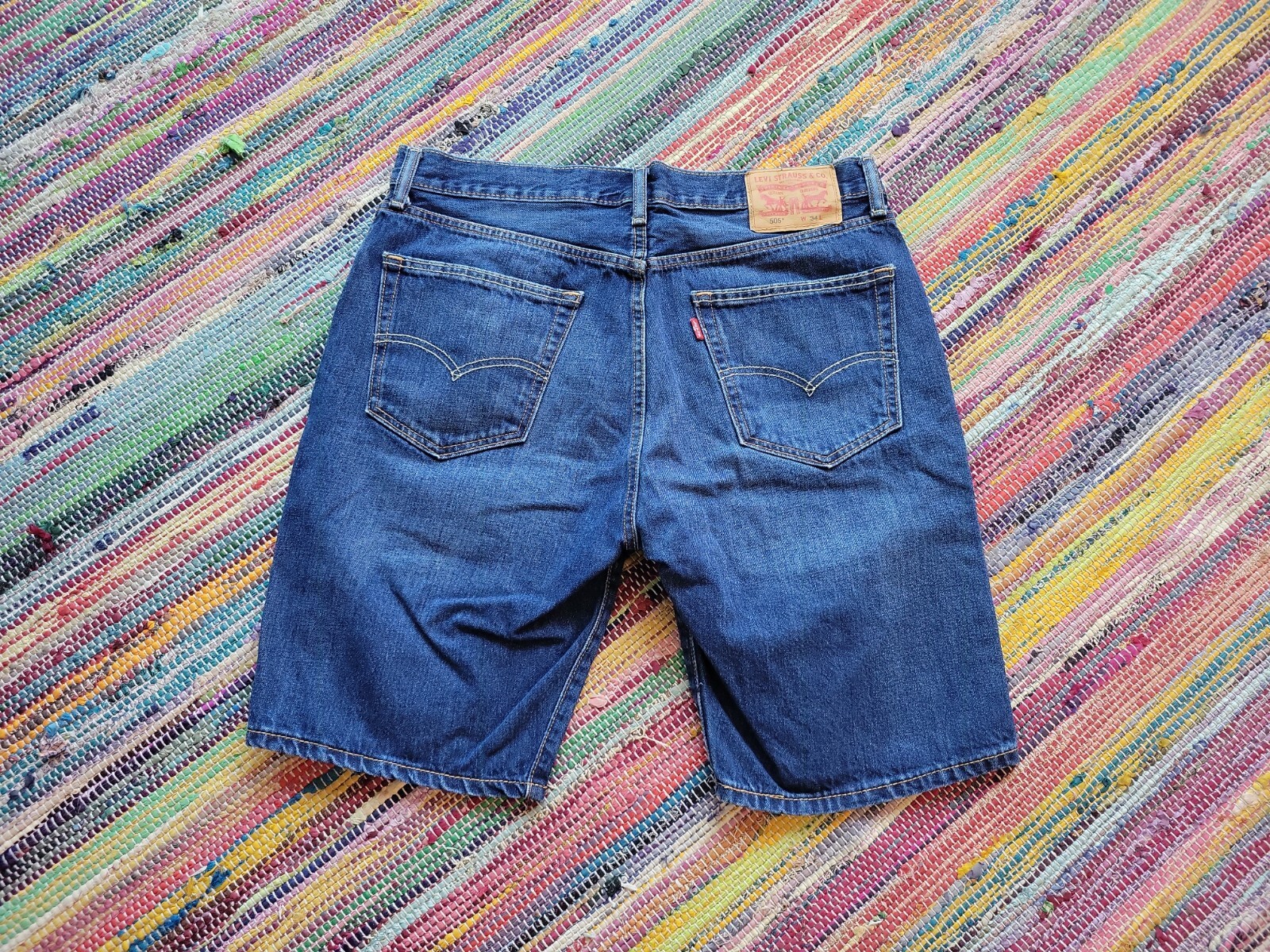 Купить Levi's 505 Regular Fit Jean Shorts Mens 34 на Аукцион из Америки с  доставкой в Россию, Украину, Казахстан