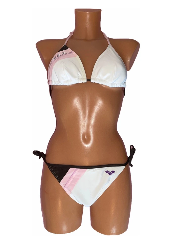 Arena Lucienne 14580/12 Damen Bikini Badeanzug white sepia light pink