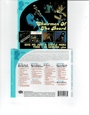CHAIRMAN OF THE BOARD - GIVE ME JUST / IN SESSION  (2CD 2009)  **40 TRACKS**