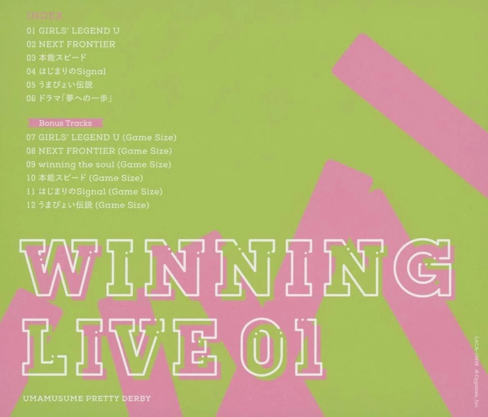 Uma Musume Pretty Derby Winning Live 01 JAPAN CD New - Image 4 of 4