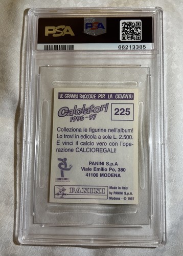 1996-97 Panini Calciatori Gianluigi Buffon #225 PSA 9 Pop 4 ( 1 higher) - Picture 2 of 2