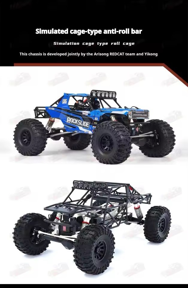 YIKONG YK4061 1/6 Rock Slide Crawler RC 60kg Servo 2Speed 4x4