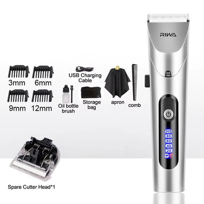 Youpin  Hair Clipper Professional Electric Trimmer for Men with LED Screen Washa