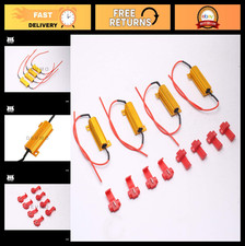 4pcs 50W 6ohm Load Resistor LED Decoder for Hyper Flash Turn Signal Fix