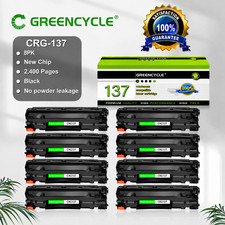 8 Pack 137 CRG137 Black Toner for Canon 137 ImageClass LBP151dw MF244dw MF247dw
