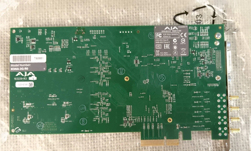 AJA KONA-3G-R0 2K/3G/Dual Link PCIe HDMI DVI Capture Card WITH NEW CABLES - Image 4 of 4