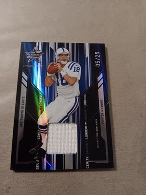 PEYTON MANNING..'05 R&S"LONGEVITY"..GM. WORN JRSY...EXTREMELY RARE..05/25..NRMT