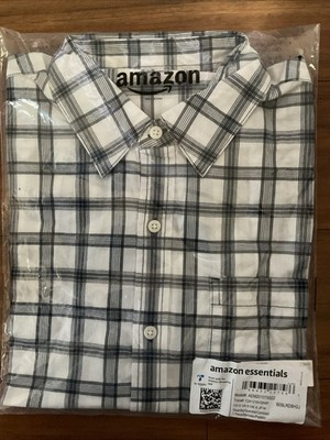 Amazon Essentials Men s Short Sleeve Dress Shirt With Stretch