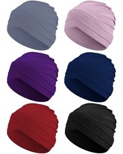 6 Pcs Slouchy Turban Hats Cancer Headwear Cancer Sleep Cap Lightweight Stretc...