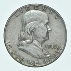 Better 1949 US Franklin 90% Silver Half Dollar Coin Collection Set Break *706