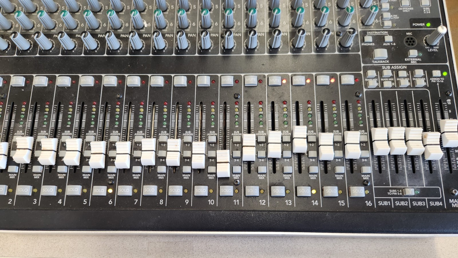 Mackie Onyx 1640i 16 Channel  FireWire Digital/Analog Recording Mixer VIDEO ,