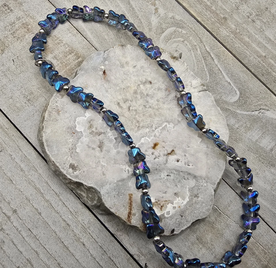 Pulsera envolvente mariposa azul Nogu  Foto 2 de 4