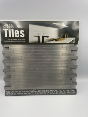 18 Individually Wrapped Inoxia Linox ID811-2 Brushed Stainless Steel Speed Tiles