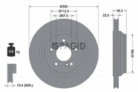 2X Pagid Bremsscheibe 54763NC FüR Mercedes Klasse W221 V221 SL R230 350 230 458