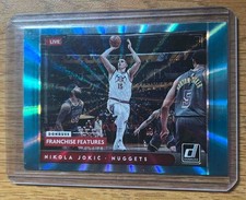 2021 Panini Donruss Nikola Jokic Franchise Features Holo Teal Laser #17 Nuggets