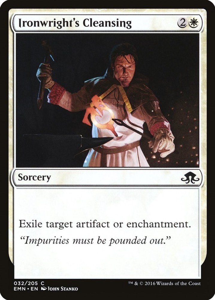 Ironwright's Cleansing - 32 - NM - Common - Eldritch Moon-Magic