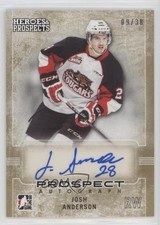 2014-15 ITG Heroes and Prospects Prospect Gold 9/30 Josh Anderson #42 Auto 09wc