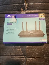 TP-Link Archer AX21 AX1800 Dual-Band Mesh Wi-Fi 6 Router Black New Damage Box 