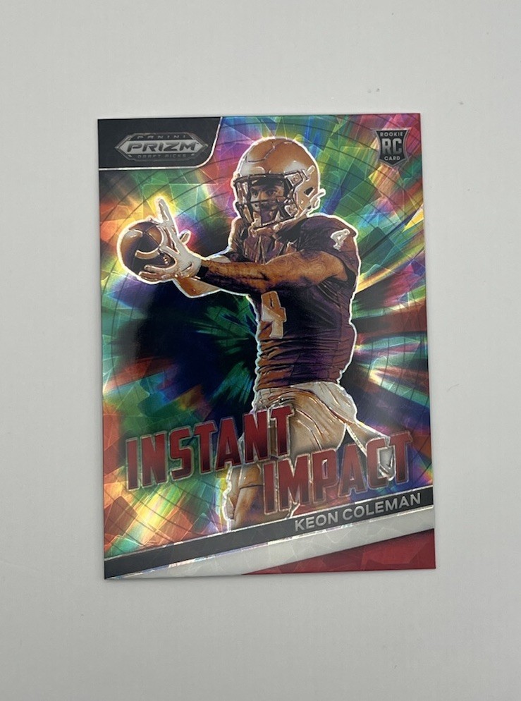 2024 Panini Prizm Draft Picks - Instant Impact Red Ice Prizm #II-KC Keon Coleman