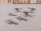 LOT MARX BATTLEGROUND DESERT FOX SILVER FIRING MACHINE GUNS WITH INTACT TRIPODS