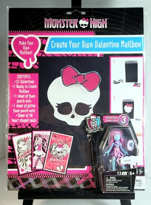 MONSTER HIGH KIYOMI Mini Figure Mega Bloks Series 3 + Valentines Mailbox Kit