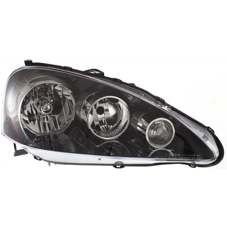 Driver and Passenger Side Headlight For Acura RSX 2005-2006 Halogen - Image 3 of 4