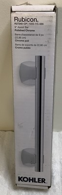 KOHLER Rubicon 9'' Bath Shower Grab Bar Polished Chrome ADA Compliant R27240-CP