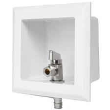 Toilet Outlet Box, Pre-assembled,1/4-Turn Angle Valve Pex-A Expansion 1/2-Inc...