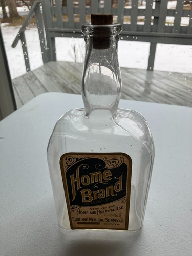 Labelled Medical Whiskey For Home & Hospital Use Cushing Medical Supply Boston