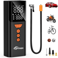 Elektrische Luftpumpe 150PSI Kabelloser Akku Fahrradpumpe Auto Ebike Powerbank