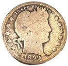 1899 🇺🇸 Barber Quarter Silver 25c Coin - Combined Shipping - Lot C61