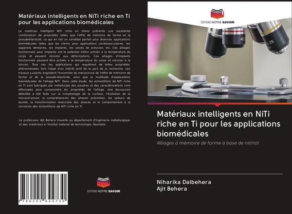 MatéRiaux Intelligents En Niti Riche En Ti Pour Les Applications BioméDicales-image