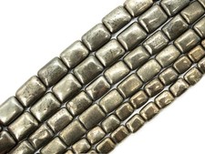 Quality Natural Pyrite Rectangular Beads, Rectangle Smooth Pyrite Gemstone,W16