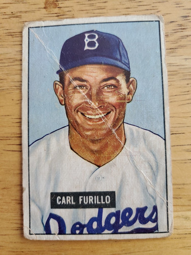 1951 Bowman #81 Carl Furillo Brooklyn Dodgers. Good Boys Of Summer