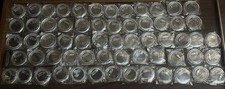 Lot Of Approximately 60 Blank clear Pin buttons.