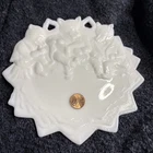 WESRMORELAND Specialty 3 Bears 7.25 In 1900’s Milk Glass Plate Made In USA VTG