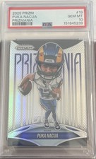 Panini Prizm Prizmania Puka Nacua #19 Rams PSA 10 Football Card 2025