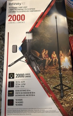 Infinity X1 2000 Lumen Telescopic Camp Light - Telescoping Tripod
